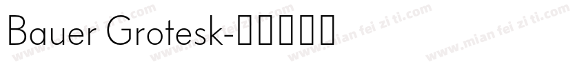 Bauer Grotesk字体转换